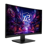 ASRock Phantom Gaming PG27QRT1B 27 Inch QHD (2560 x 1440) Curved 1500R VA Gaming Monitor, 180Hz 1ms (MPRT) Response Time, 2 x HDMI 2.0, 1 x DisplayPort 1.4, 1 x Headphone Out - Image 2