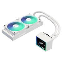 ASRock Challenger 240 Digital AIO Liquid CPU Cooler, 240mm Radiator,White, Dual 120mm PWM ARGB Fans, 3" Digital Display, Intel LGA1700/1851 & AMD AM5/AM4 Compatible - Image 5