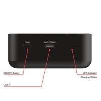 Verbatim Charge 'n' Go Power Bank Magnetic Wireless Charging 20000mAh Black - Image 3