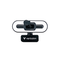 Verbatim AWC-02 Full HD 1080p Autofocus Webcam with Microphone and Light - Image 2