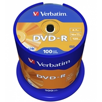 Verbatim DVD-R 16X 100 Pack Spindle 4.7GB Matt Silver - Image 2
