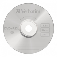 Verbatim DVD+R Double Layer 8.5GB 8X Matt Silver 10 Pack Spindle - Image 2