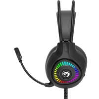 Marvo H8325 Akari 40 USB 2.0 Wired Gaming RGB Headset (Black) - Image 4