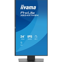 iiyama XB2497HSN-B1 24" IPS LCD USB-C Dock Display with 65W Charging, 4ms (1ms MPRT, Full HD 1920x1080, 350 cd/m2 Brightness, RJ45, 1x HDMI,1 x DisplayPort In, 1 x DP-OUT(MST), USB Hub 2x USB 3.0 + 2x USB-C (7.5W), 2W Speakers, Height Adjustable Stand, TU - Image 3