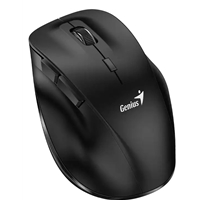 GENIUS Ergo 8230S Easy Ergonomic Wireless Silent Mouse, 2.4 GHz wireless, 6 buttons, Quiet click, less noise, DPI button: 800 / 1200 / 1600 (default) dpi - Black - Image 2