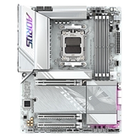 Gigabyte X870E AORUS ELITE WIFI7 ICE AMD AM5 Socket Motherboard, ATX, 4x DDR5 Slots, 4x M.2 Sockets, Fitted I/O Shield, 2.5GbE LAN, Wi-Fi 7, 1x HDMI Port / 2x USB-C (USB4) - Image 2