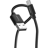 Verbatim Essentials Sync & Charge USB-A to C Cables (2 pack) Black & White,1m,18W QC, 480Mbps, Quick Charge 3.0 Support Up To 18W Charging - Image 2