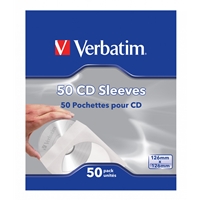 Verbatim CD-DVD Paper Sleeves 50-Pack - Image 3