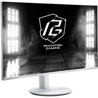 ASRock Phantom Gaming PG27FFS2E-W 27 Inch FHD (1920 x 1080) Flat IPS Gaming Monitor, 240Hz, 1ms (MPRT) Response Time, 2 x HDMI 2.1; 1 x DisplayPort 1.2, 2 x 2W Speakers, Tilt, Swivel, Height, Pivot Adjustment - White - Image 2