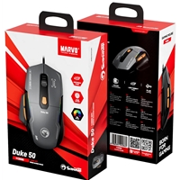 Marvo Duke 50 M368 Wired Gaming Mouse, 6 DPI levels (800 - 12800), 1000Hz Polling Rate, 13 Mode RGB Backlighting, 68g - Image 5
