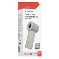 Verbatim Cool 'n' Go Aqua Breeze Handheld Fan, Portable Cooling with Refreshing Mist Spray - White/Silver - Image 5