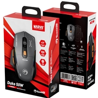 Marvo Duke 50 M368W Wireless Gaming Mouse, Tri-Mode Connectivity USB, 2.4GHz & Bluetooth, 6 DPI levels (800 - 12800), 1000Hz Polling Rate, 13 Mode RGB Backlighting, 79g - Image 5