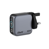 Verbatim Mini GaN Charger with Display, 65W 3-Port + 60W USB-C to USB-C Cable - Image 2