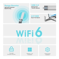 TP-Link Archer TX20UH AX1800 High Gain Dual Band Wi-Fi 6 USB Adapter - Image 3