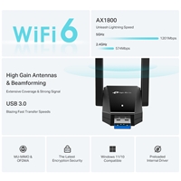 TP-Link ARCHER TX30U PLUS AX1800 Dual Antennas High Gain Wireless USB Adapter - Image 4