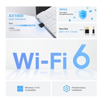 TP-Link Archer TX20U Nano AX1800 Nano Dual Band Wi-Fi 6 USB Adapter - Image 2
