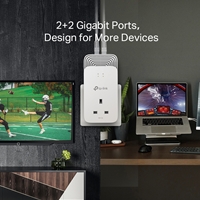 TP-Link PG2400P KIT G.hn2400 Passthrough Powerline Kit - Image 3