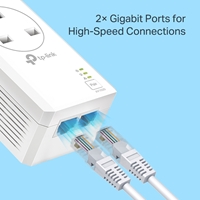 TP-Link TL-PA7027P KIT AV1000 2-Port Gigabit Pass-through Powerline Starter Kit - Image 5