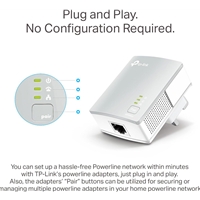 TP-Link TL-PA4010 KIT 600Mbps Nano Powerline Twin Pack - Image 2