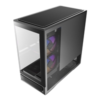 Antec Constellation C2M ARGB Micro-ATX PC Case, 270' Panoramic Tempered Glass, 240mm and 120mm ARGB PWM Fans, USB-C, 360mm Radiator Support, Black - Image 5