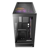 Antec Constellation C2M ARGB Micro-ATX PC Case, 270' Panoramic Tempered Glass, 240mm and 120mm ARGB PWM Fans, USB-C, 360mm Radiator Support, Black - Image 6