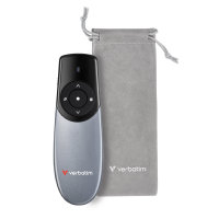 Verbatim Focus Wireless Presenter With Red Laser Pointer, Wireless Operating Distance Up To 30 Metres, USB-A Receiver With USB-C Adapter Included, Plug And Play, Grey - Image 2