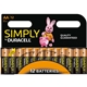 Duracell Simply Alkaline Pack of 12 AA Batteries