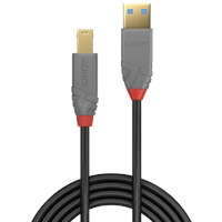 Lindy 36742 2m USB 3.2 Type A to Type B, Anthra Line - Image 3