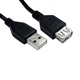 TARGET 99CDL2-023 Data Cable, USB 2.0 Type-A (M) to USB 2.0 Type-A (F), 3m Black, USB Extension Cable, OEM Polybag Packaging