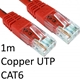 RJ45 (M) to RJ45 (M) CAT6 1m Red OEM Moulded Boot Copper UTP Network Cable