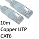 RJ45 (M) to RJ45 (M) CAT6 10m White OEM Moulded Boot Copper UTP Network Cable