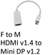 Mini DisplayPort (M) to HDMI (F) White OEM Converter Adapter