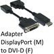 DisplayPort 1.2 (M) to DVI-D (F) Black OEM Adapter