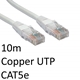 RJ45 (M) to RJ45 (M) CAT5e 10m White OEM Moulded Boot Copper UTP Network Cable