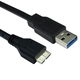 USB 3.0 A (M) to USB 3.0 Micro B (M) 0.75m Black OEM Data Cable