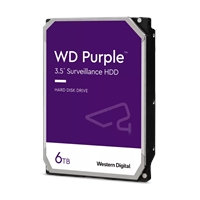 WD Purple WD64PURZ 6TB 3.5" 5400RPM 256MB Cache SATA III Surveillance Internal Hard Drive - Image 2