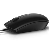 Dell MS116 Wired USB Mouse, 2-Buttons, 1000dpi and Optical Tracking, Ambidextrous Design for PC, Mac and Laptop, Black - Image 2
