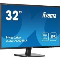 iiyama PROLITE X3270QSU-B1 32 Inch IPS Monitor, Black, 2560x1440, 3ms, 100hz, FreeSync, HDMI, Display Port, USB Hub, Speakers, Int PSU, VESA - Image 3