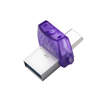 Kingston DataTraveler microDuo 3C 256GB OTG Dual USB-A to USB-C USB 3.2 Gen 1 Flash Drive, Purple - Image 2