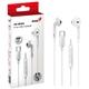 Genius HS-M365W USB-C In-Ear Wired Earbuds with In Line Microphone and Volume Controls White