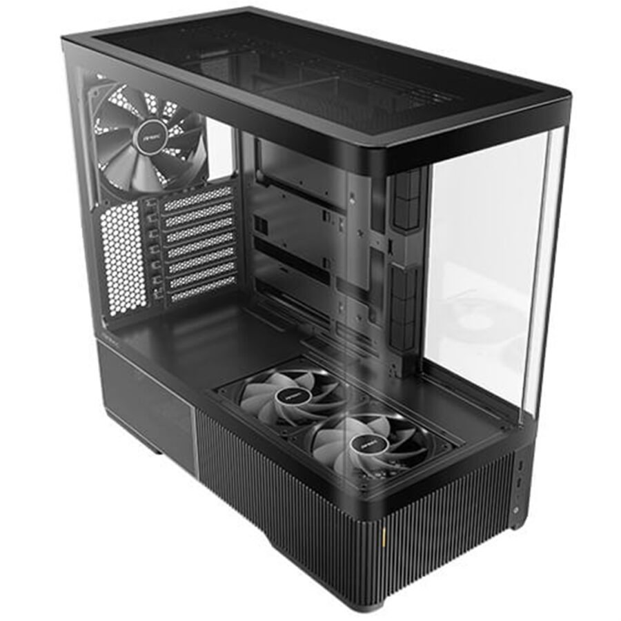 Antec Constellation C6 Air Mid Tower Gaming Case, 1 x USB Type-C / 2 x USB 3.0, Curved Tempered Glass Front and Side Window Panel, Multi-Directional Air Intake, 3 x Pre-Installed PWM Fans, ATX, Micro-ATX, ITX Compatible