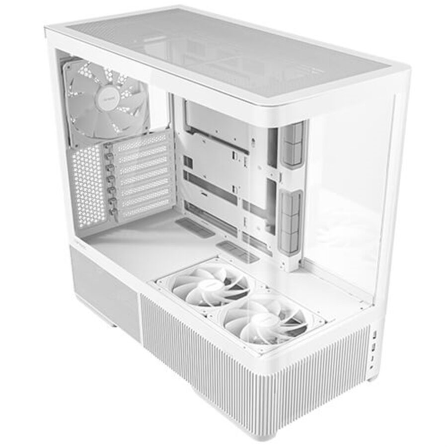 Antec Constellation C6 Air Mid Tower Gaming Case, 1 x USB Type-C / 2 x USB 3.0, Curved Tempered Glass Front and Side Window Panel, Multi-Directional Air Intake, 3 x Pre-Installed PWM Fans, ATX, Micro-ATX, ITX Compatible