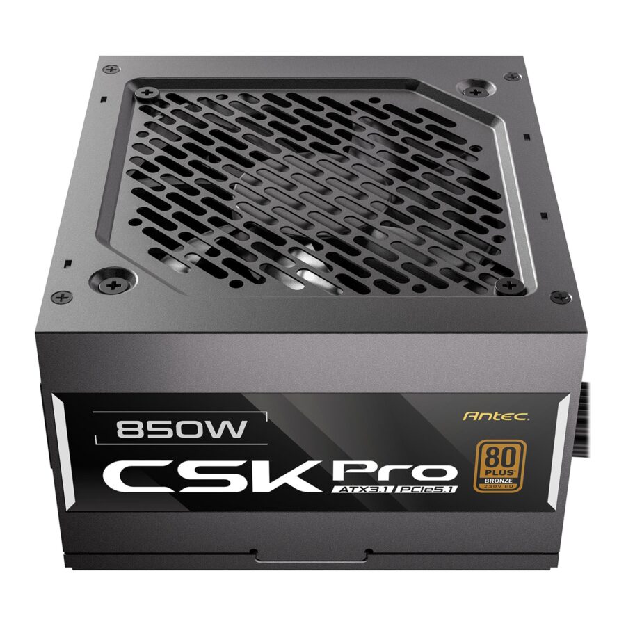 Antec CSK850 PRO 850W Semi-Modular ATX 3.1 Power Supply, PCIe 5.1 Ready with 12V 2x6 Connector, 80 Plus Bronze Certified, Quiet 120mm Fan, 5-Year Warranty