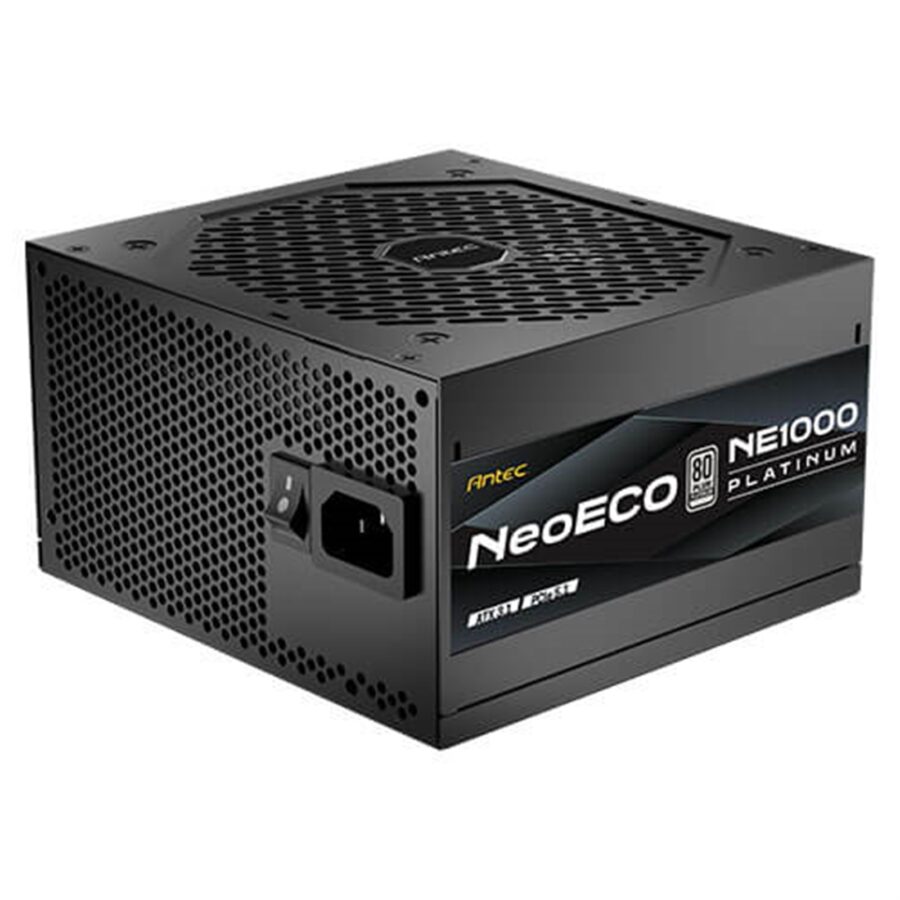 Antec NE1000 Platinum NeoEco 1000W Fully -Modular ATX 3.1 Power Supply, PCIe 5.1 Ready with 12V 2x6 Connector, 80 Plus Platinum Certified, 120mm FDB Silent Fan, 10-Year Warranty