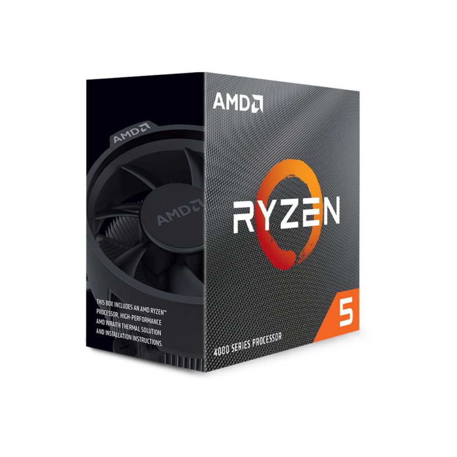 AMD Ryzen 5 4500 6 Core AM4 Processor, 12 Threads, 3.6GHz up to 4.1GHz Boost, 11MB Cache, 65W, with Wraith Stealth Cooler, No Graphics