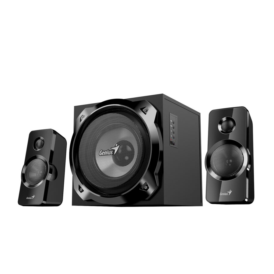 Genius SW-2.1 1850BT, 50W RMS, Bluetooth 5.3, Subwoofer, Gaming and Entertainment Speaker System