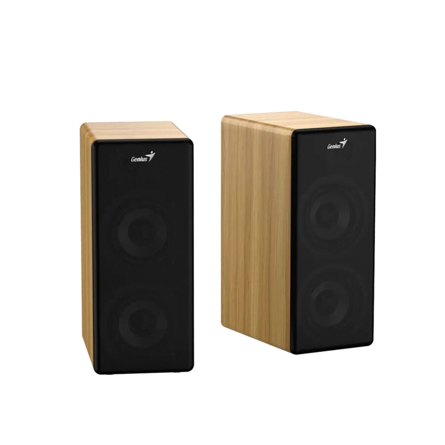 Genius SP-HF1220BT 45W RMS, Bluetooth 2-Way Wood Speakers, Bluetooth, 3.5mm