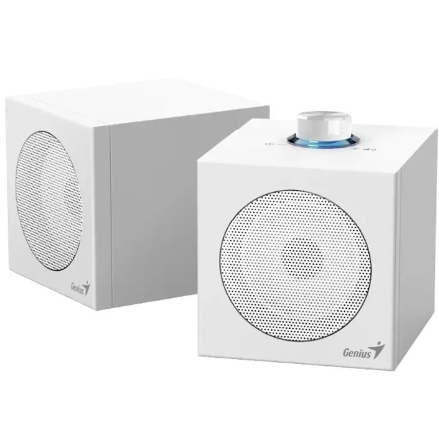 Genius SP-HF300U, 4W, USB Audio Speakers/ USB-A & USB-C - White