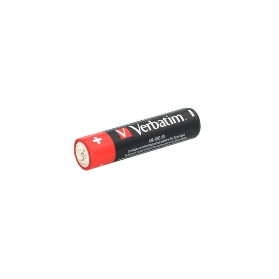 Verbatim AAA Battery Alkaline 4 Pack Shrink Wrap