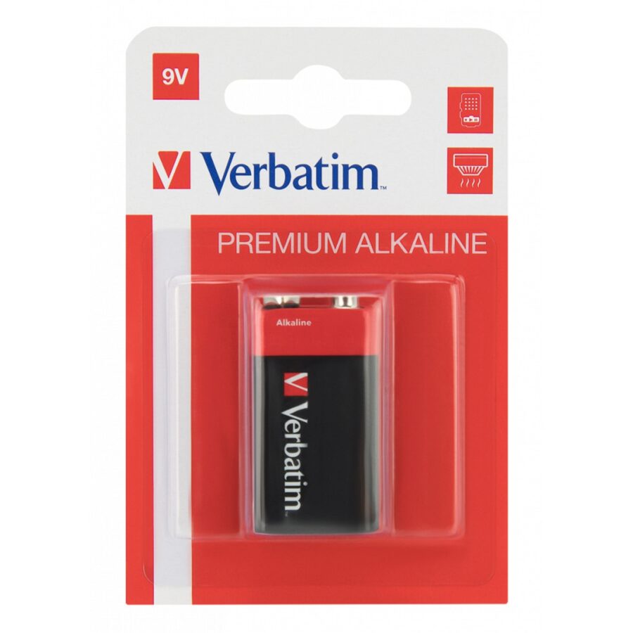 Verbatim 9V Battery Alkaline 1 Pack